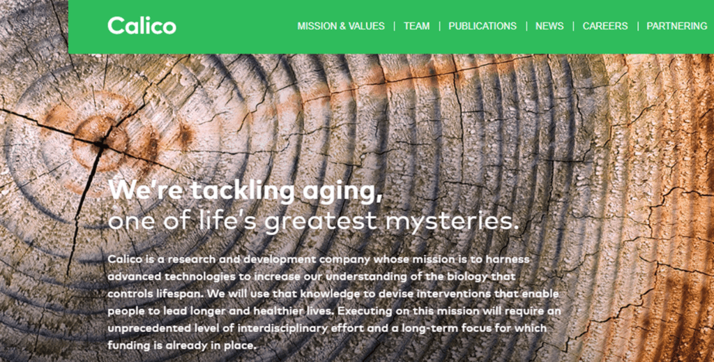 Calico aging website