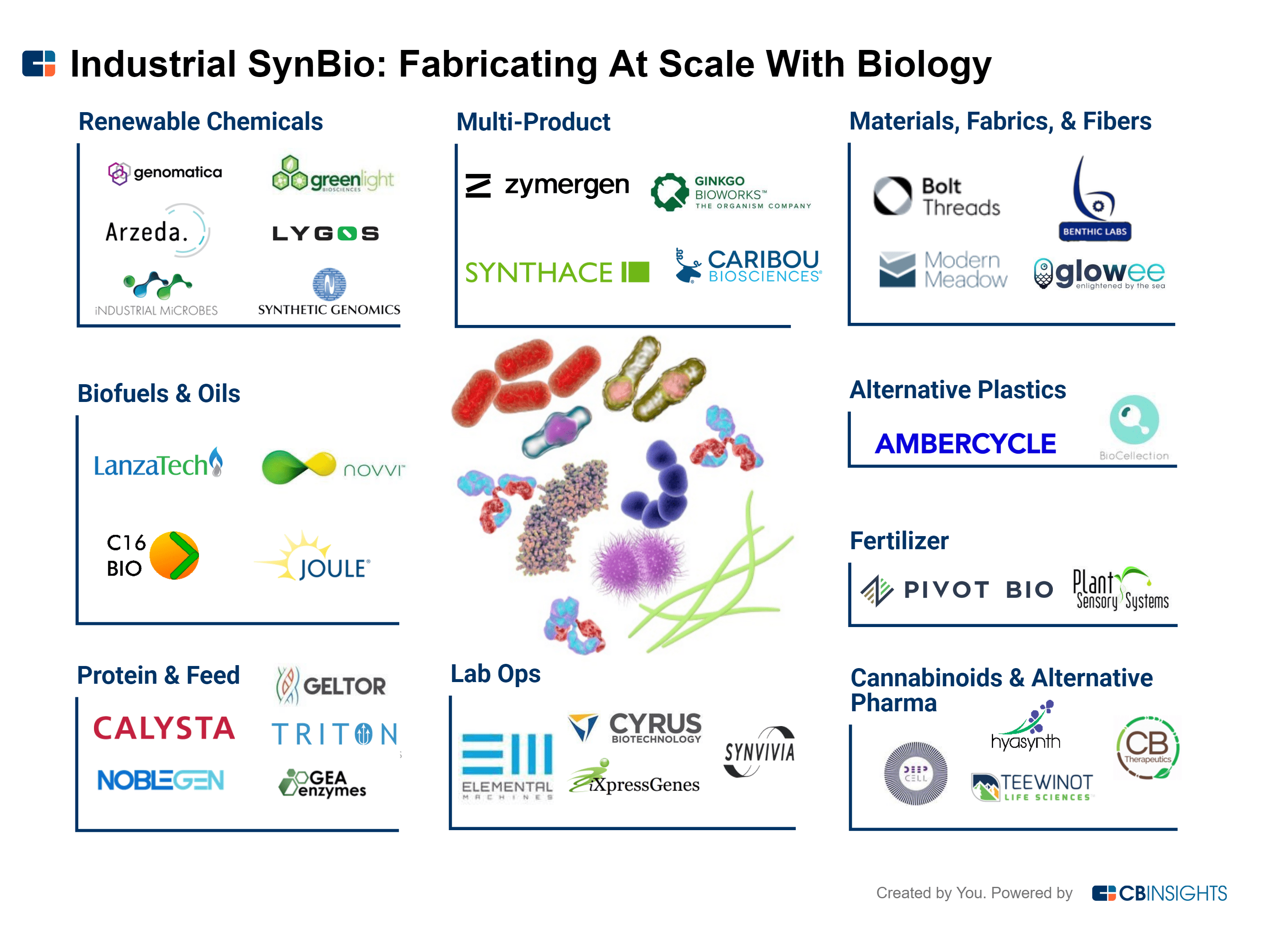 35+ Companies Using Synthetic Biology To Rethink Everything From Plastics To Fabrics To Fertilizers - CB Insights Research